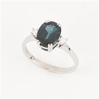 Anneau Zorzan Gioielli Femme in Or blanc Zaffiro blu 2.30 Ct ANPZ2546 - ANPZ2546